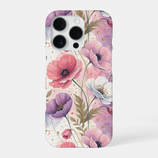 Capricious Aesthetic Poppies iPhone Hoesje (Achterkant)