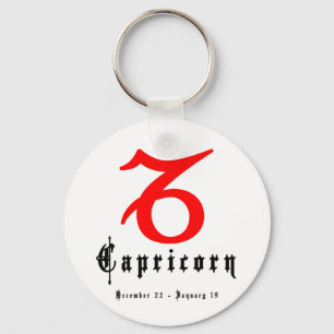 Capricorn, 22 december - 19 januari sleutelhanger