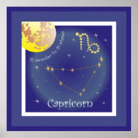 Capricorn 22 december fin 20 schaner Poster