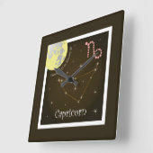Capricorn 22 december tot 20 januari Uhr Vierkante Klok (Hoek)