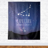 Capricorn | Aangepaste astrologie Tapestry Wandkleed