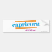 Capricorn Aqua Bumpersticker (Voorkant)