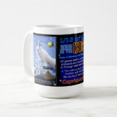 Capricorn Aquarius cusp Lg 15 oz Mok (Voorkant links)
