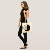 Capricorn Aquarius yin yang zodiaa koppel Tote Bag (Voorkant (model))