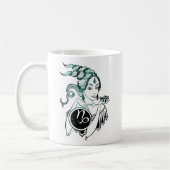 Capricorn Art Deco Lady Koffiemok (Links)