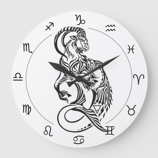 capricorn astrologisch teken van zodiaal grote klok (Voorkant)
