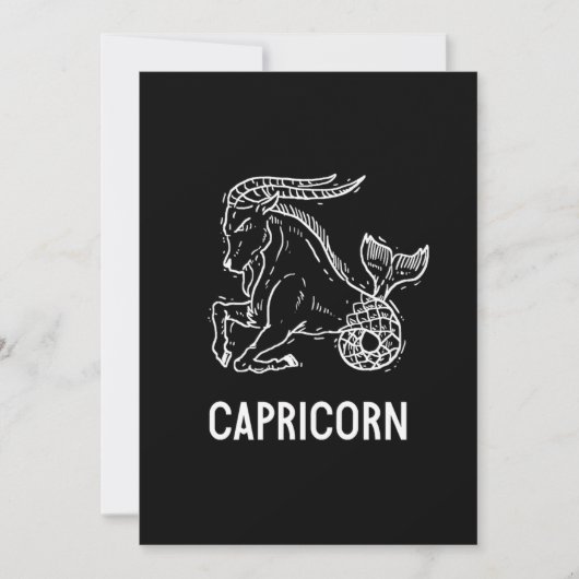 Capricorn Astrology Birthday Gift Zodiac Signs Kaart (Voorkant)