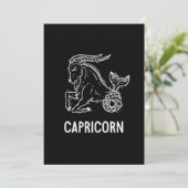 Capricorn Astrology Birthday Gift Zodiac Signs Kaart (Staand voorkant)