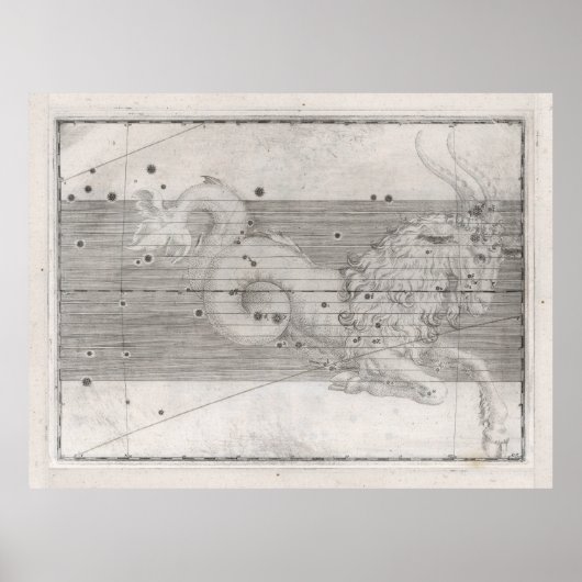  Capricorn Astrology Constellation Map (165) Poster (Voorkant)