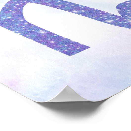 Capricorn Astrology Custom Birthday Party Poster (Hoek)