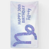  Capricorn Astrology Custom Birthday Party Spandoek (Verticaal)