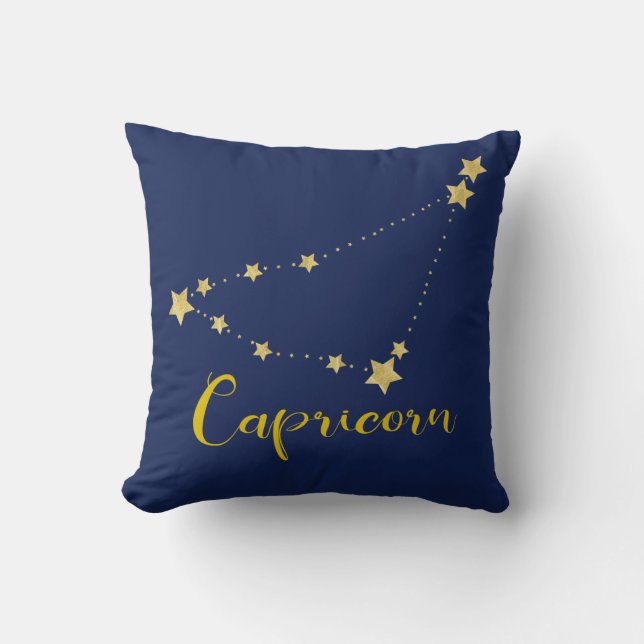Capricorn Astrology with Constellation of Stars Kussen (Voorkant)