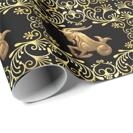 Capricorn Astrology Wrapping Paper Cadeaupapier (Rol Hoek)