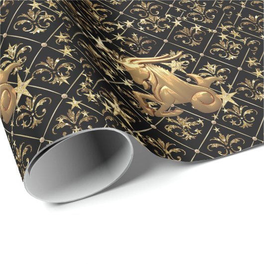 Capricorn Astrology Wrapping Paper Cadeaupapier (Rol Hoek)