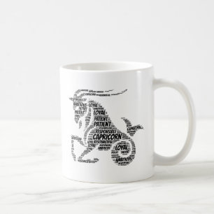 Capricorn Astrology Zodiac Sign Word Cloud Koffiemok