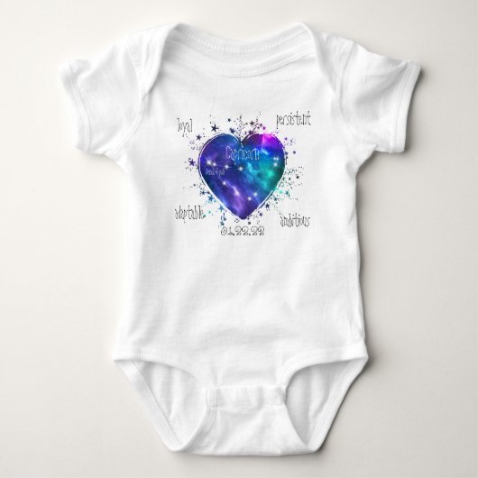 Capricorn Baby Bodysuit (Voorkant)