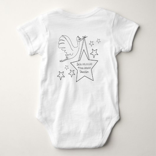 Capricorn Baby Bodysuit (Achterkant)