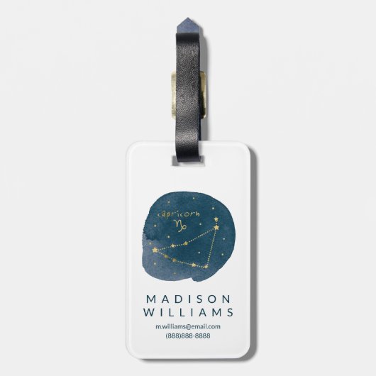 Capricorn Bagagelabel (Achterkant verticaal)