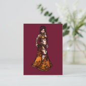 Capricorn Belly Dancer Briefkaart (Staand voorkant)