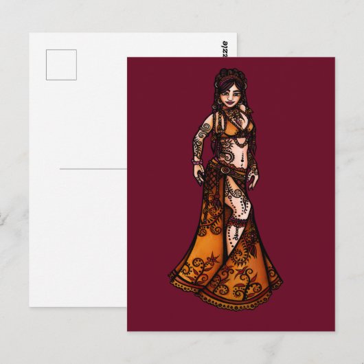 Capricorn Belly Dancer Briefkaart (Voorkant / Achterkant)