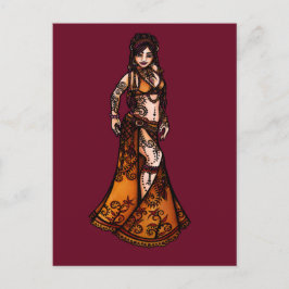 Capricorn Belly Dancer Briefkaart