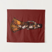 Capricorn Belly Dancer Wandkleed (Voorkant (horizontaal))