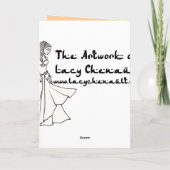 Capricorn Bellydancer-kaarten Kaart (Achterkant)