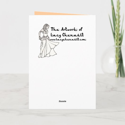 Capricorn Bellydancer-kaarten Kaart (Achterkant)