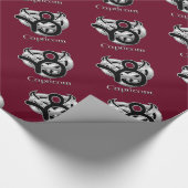 Capricorn Birth Sign Celtic Knot Zodiapaper Cadeaupapier (Hoek)