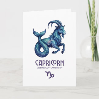 Capricorn Birthday Card Feestdagen Kaart