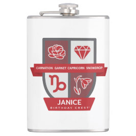 Capricorn Birthday Crest™ for January 1-19 Heupfles