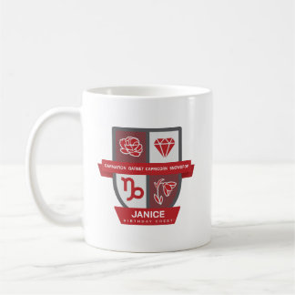 Capricorn Birthday Crest™ for January 1-19 Mug Koffiemok