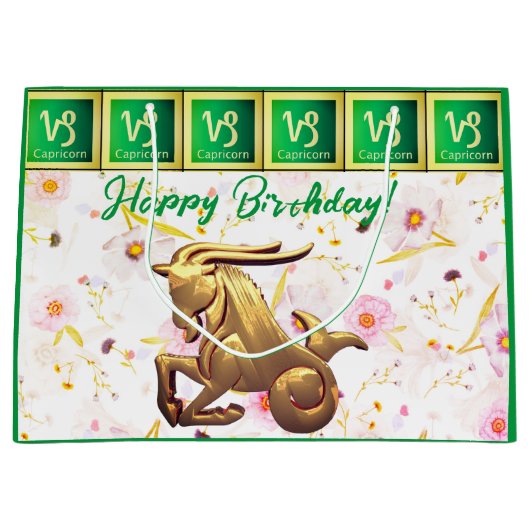 Capricorn Birthday Groot Cadeauzakje (Voorkant)