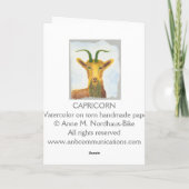 Capricorn Birthday Kaart (Achterkant)