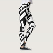 Capricorn Black White Leggings (Rechts)