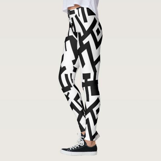 Capricorn Black White Leggings (Links)