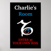 Capricorn Boy's Room Personalized Poster (Voorkant)