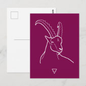 Capricorn Briefkaart (Voorkant / Achterkant)
