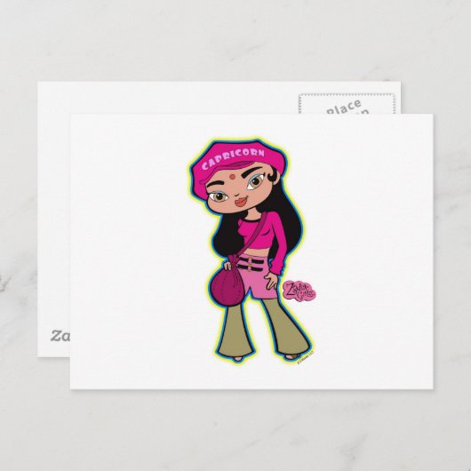 Capricorn Briefkaart (Voorkant / Achterkant)