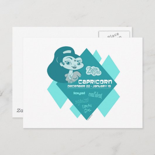 Capricorn Briefkaart (Voorkant / Achterkant)