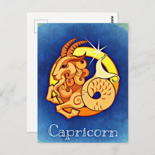 Capricorn Briefkaart (Voorkant / Achterkant)