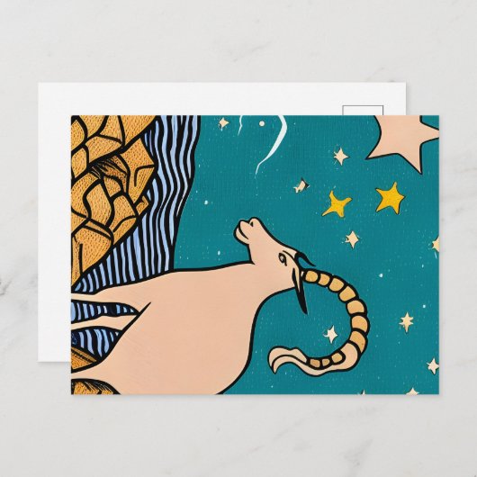 Capricorn Briefkaart (Voorkant / Achterkant)