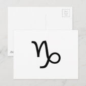 Capricorn Briefkaart (Voorkant / Achterkant)