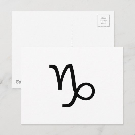 Capricorn Briefkaart (Voorkant / Achterkant)