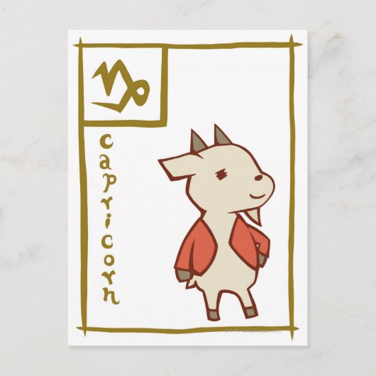 Capricorn Briefkaart (Voorkant)