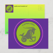 Capricorn Briefkaart (Voorkant / Achterkant)
