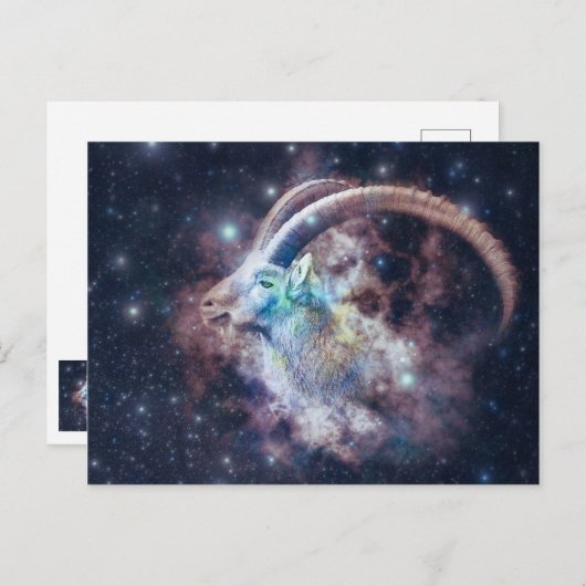 Capricorn Briefkaart (Voorkant / Achterkant)
