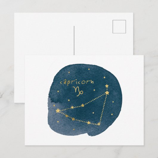 Capricorn Briefkaart (Voorkant / Achterkant)