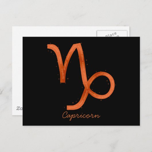 Capricorn Briefkaart (Voorkant / Achterkant)
