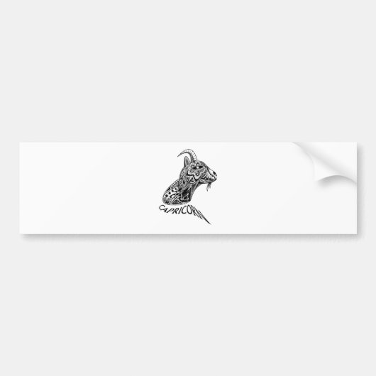 Capricorn Bumpersticker (Voorkant)